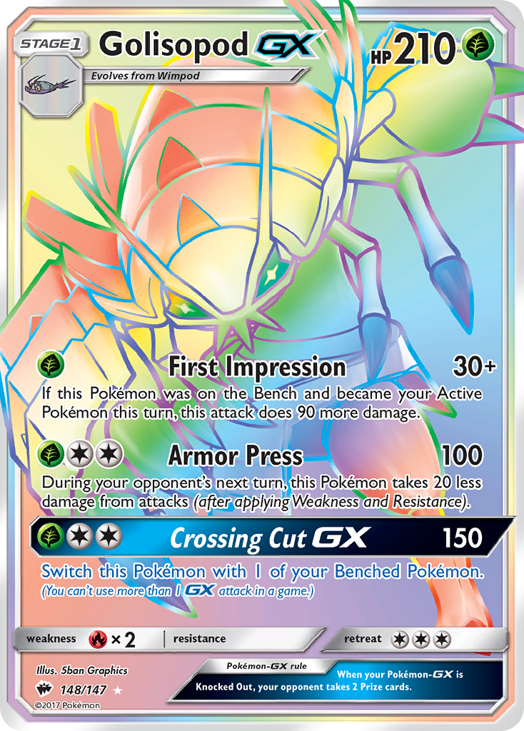 Golisopod GX (148/147) [Sun & Moon: Burning Shadows] | Mega City Incorporated