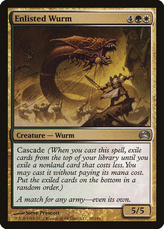 Enlisted Wurm [Planechase 2012] | Mega City Incorporated