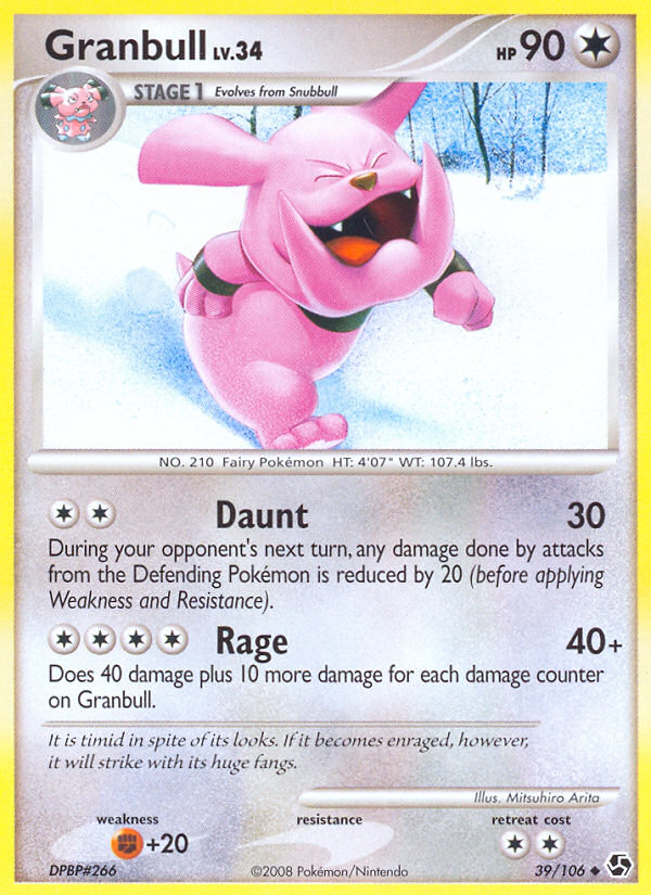 Granbull (39/106) [Diamond & Pearl: Great Encounters] | Mega City Incorporated