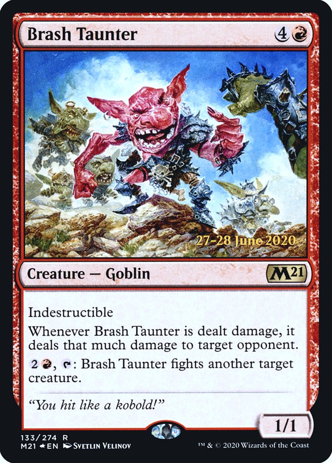 Brash Taunter  [Core Set 2021 Prerelease Promos] | Mega City Incorporated