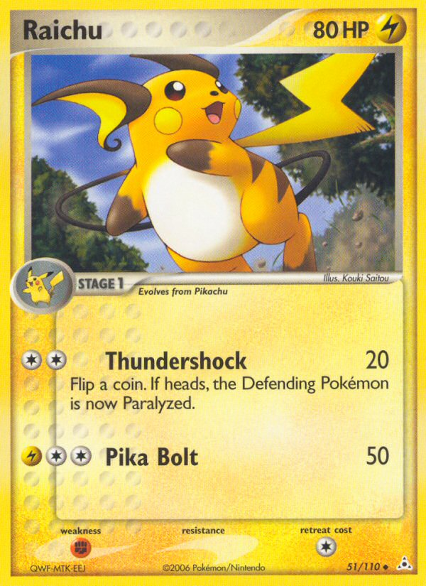 Raichu (51/110) [EX: Holon Phantoms] | Mega City Incorporated