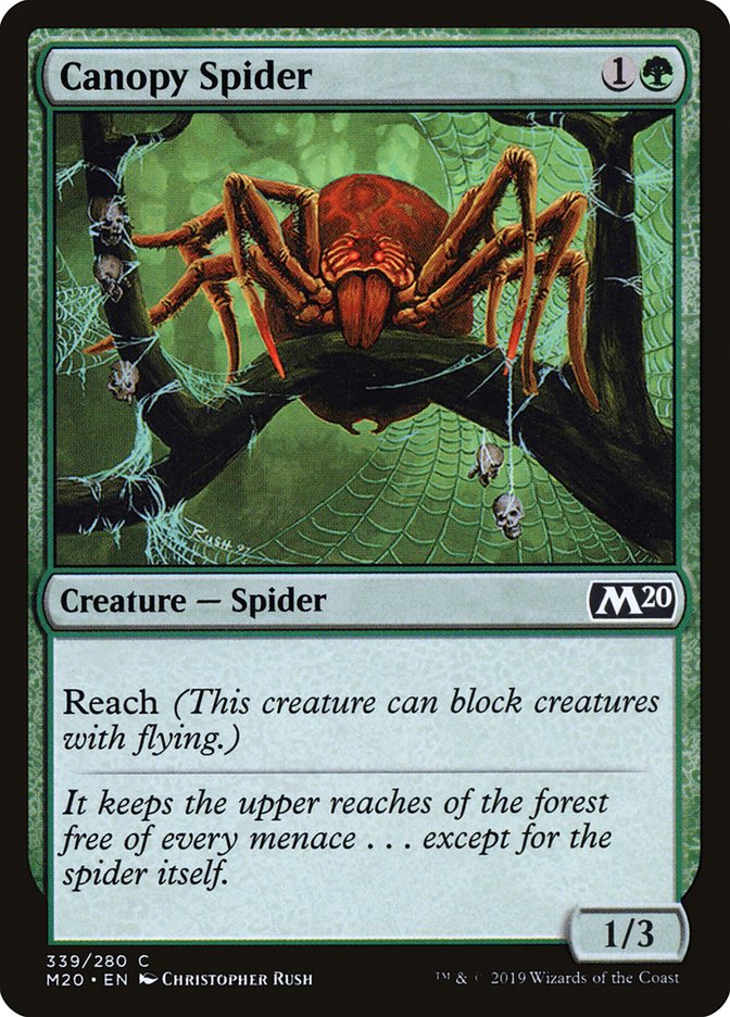 Canopy Spider [Core Set 2020] | Mega City Incorporated