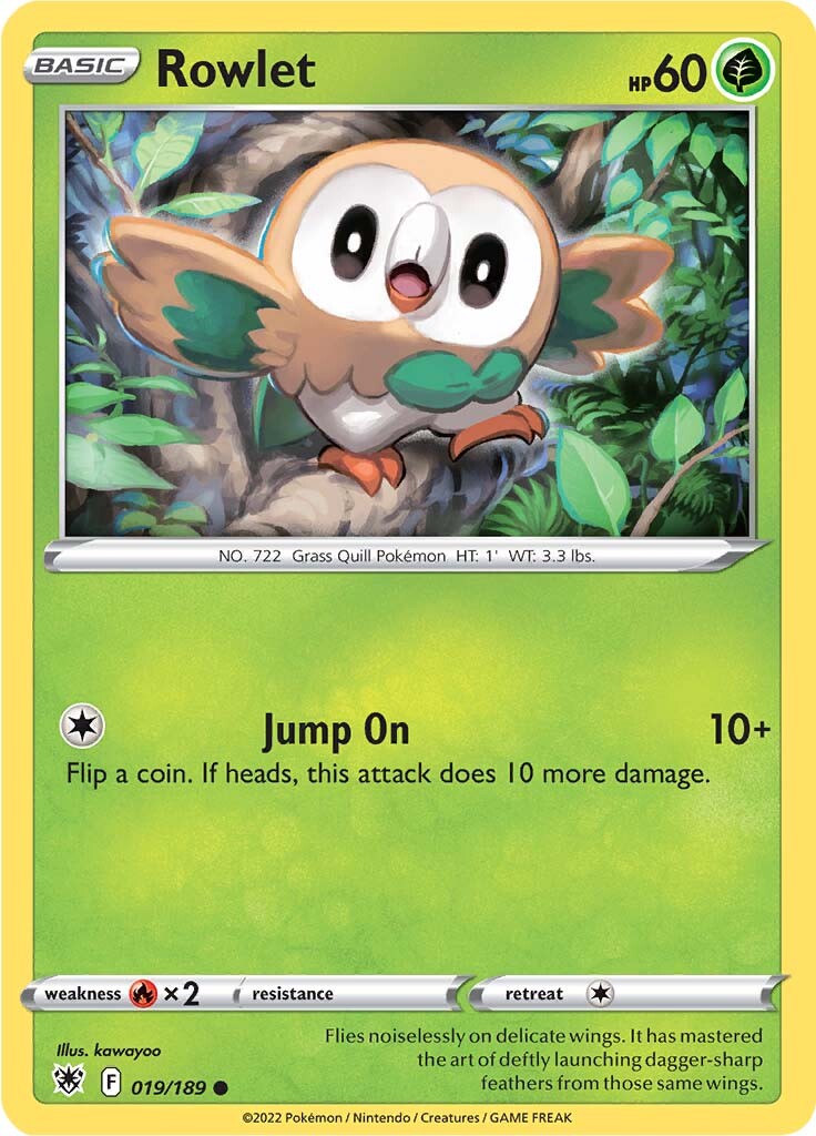 Rowlet (019/189) [Sword & Shield: Astral Radiance] | Mega City Incorporated