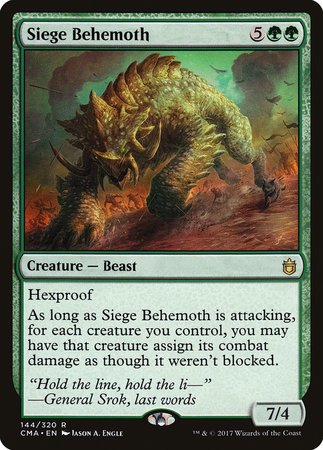 Siege Behemoth [Commander Anthology] | Mega City Incorporated