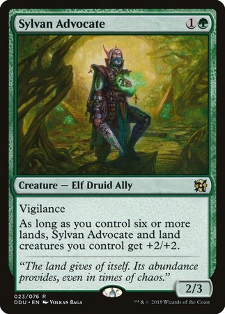 Sylvan Advocate [Duel Decks: Elves vs. Inventors] | Mega City Incorporated