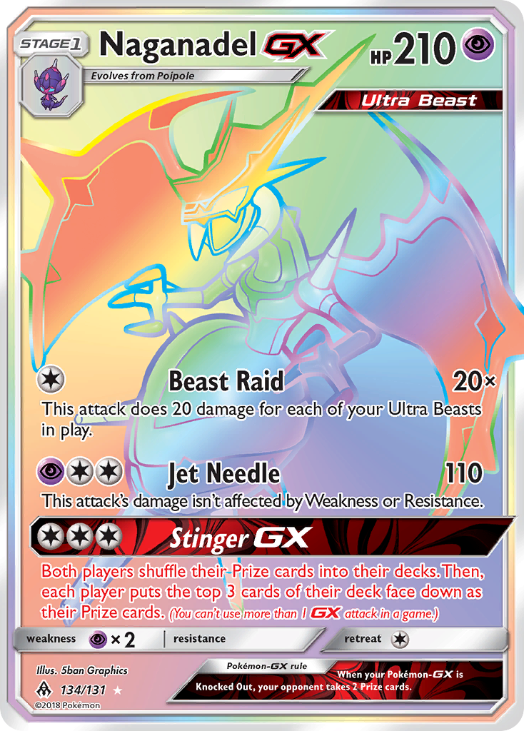 Naganadel GX (134/131) [Sun & Moon: Forbidden Light] | Mega City Incorporated