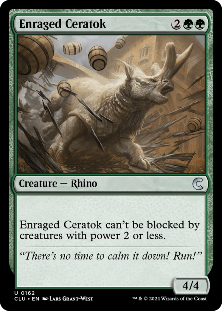 Enraged Ceratok [Ravnica: Clue Edition] | Mega City Incorporated