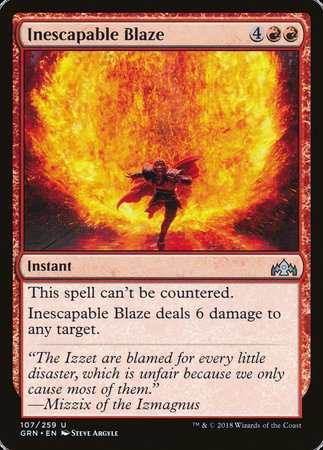 Inescapable Blaze [Guilds of Ravnica] | Mega City Incorporated