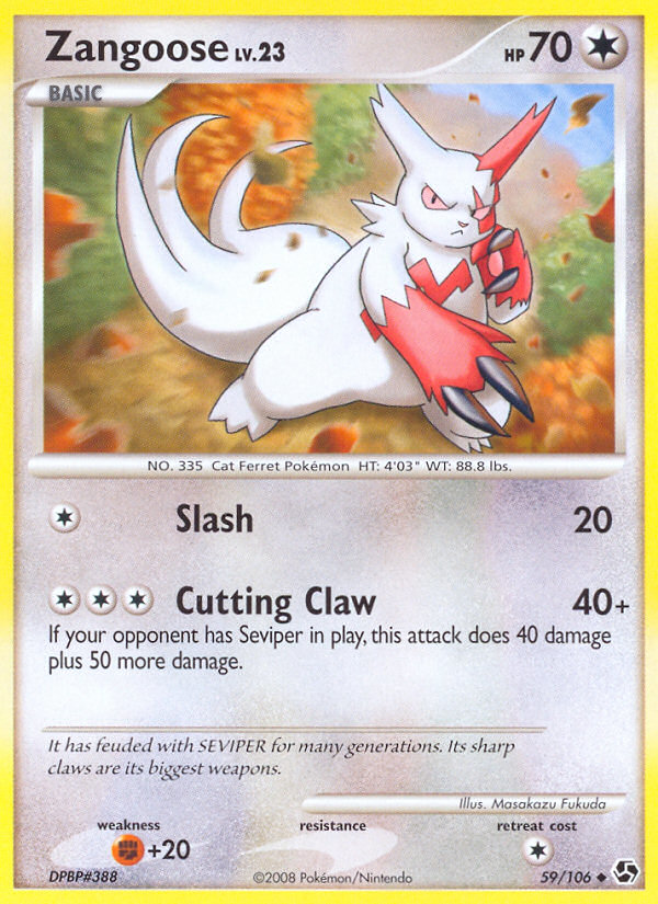 Zangoose (59/106) [Diamond & Pearl: Great Encounters] | Mega City Incorporated