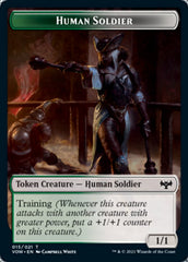 Human (001) // Human Soldier Double-sided Token [Innistrad: Crimson Vow Tokens] | Mega City Incorporated