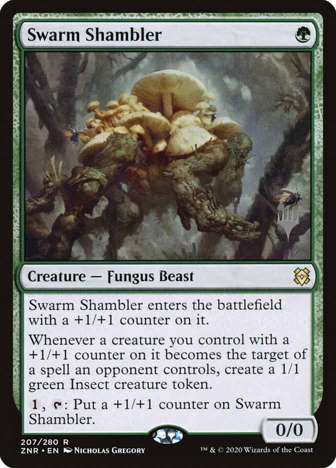 Swarm Shambler (Promo Pack) [Zendikar Rising Promos] | Mega City Incorporated