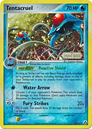 Tentacruel (45/92) (Stamped) [EX: Legend Maker] | Mega City Incorporated