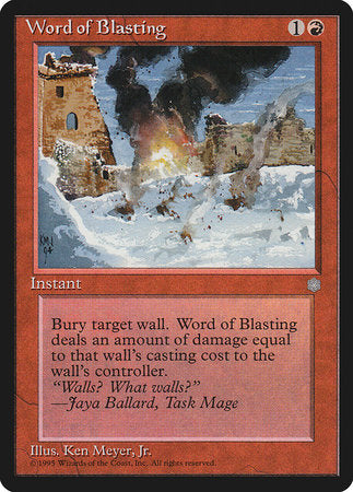 Word of Blasting [Ice Age] | Mega City Incorporated