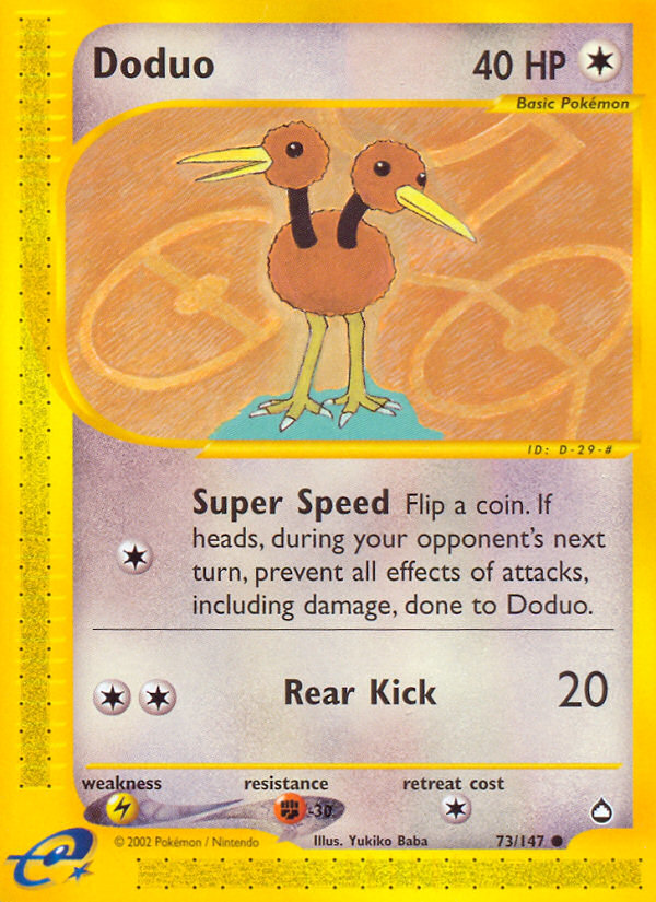 Doduo (73/147) [Aquapolis] | Mega City Incorporated