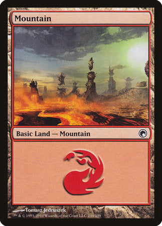 Mountain (244) [Scars of Mirrodin] | Mega City Incorporated