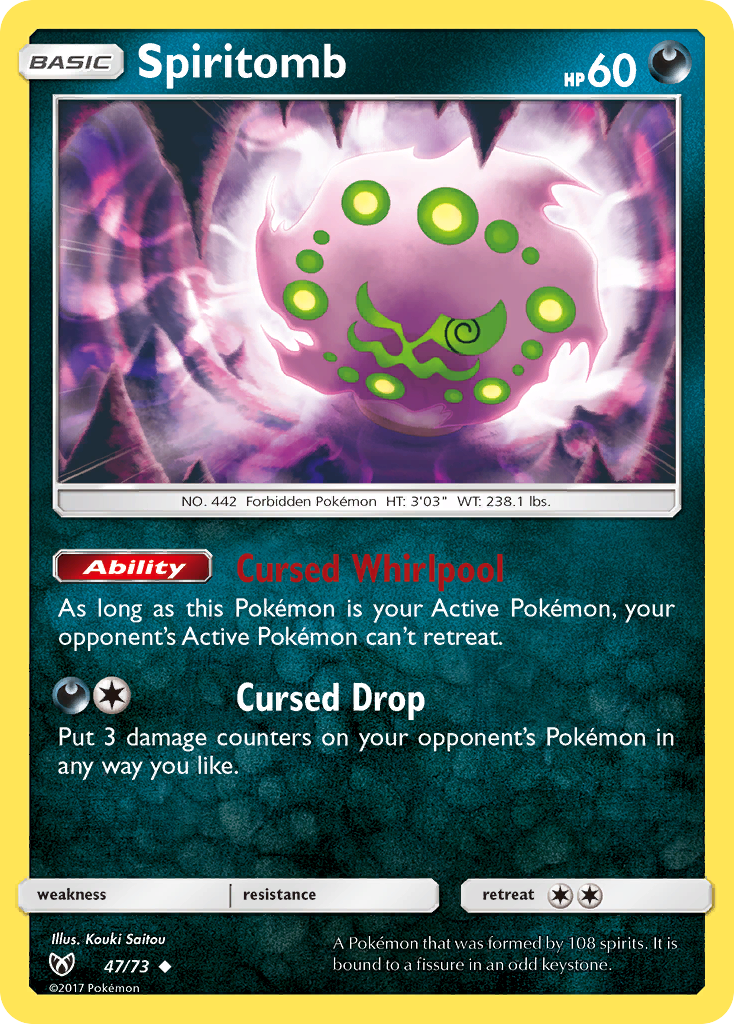 Spiritomb (47/73) [Sun & Moon: Shining Legends] | Mega City Incorporated