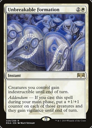 Unbreakable Formation [Ravnica Allegiance] | Mega City Incorporated