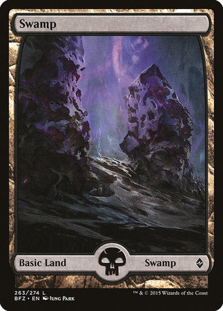 Swamp (263) - Full Art [Battle for Zendikar] | Mega City Incorporated