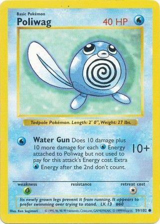 Poliwag (59/102) [Base Set Shadowless Unlimited] | Mega City Incorporated