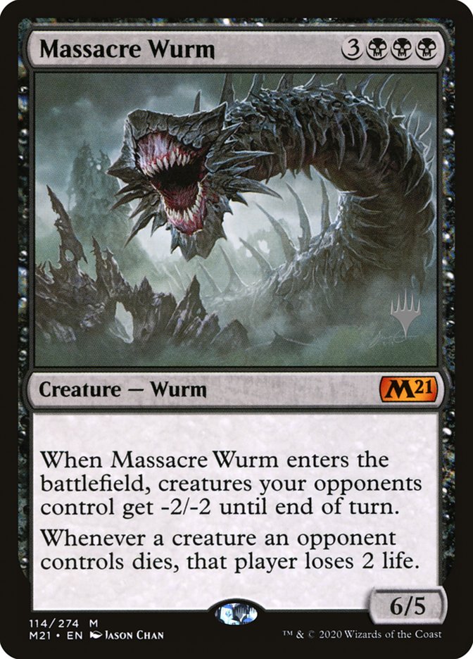 Massacre Wurm (Promo Pack) [Core Set 2021 Promos] | Mega City Incorporated