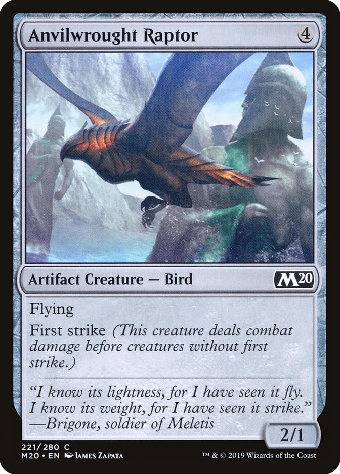 Anvilwrought Raptor [Core Set 2020] | Mega City Incorporated