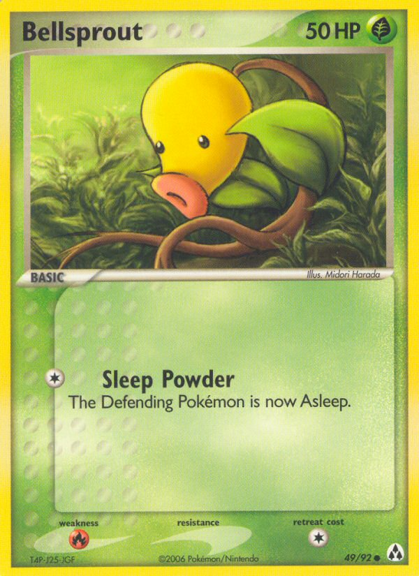 Bellsprout (49/92) [EX: Legend Maker] | Mega City Incorporated