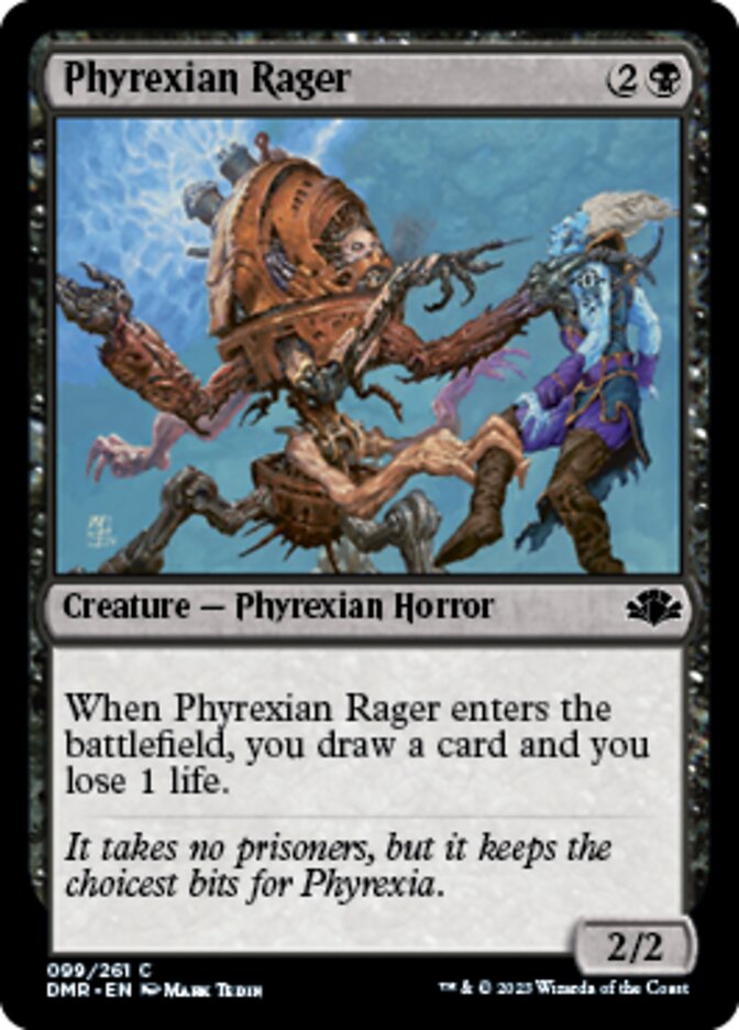 Phyrexian Rager [Dominaria Remastered] | Mega City Incorporated