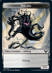Inkling // Treasure Double-Sided Token [Strixhaven: School of Mages Tokens] | Mega City Incorporated
