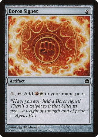 Boros Signet [Commander 2011] | Mega City Incorporated