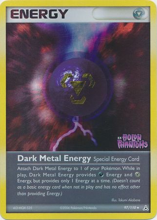 Dark Metal Energy (97/110) (Stamped) [EX: Holon Phantoms] | Mega City Incorporated