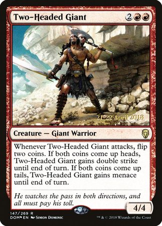 Two-Headed Giant [Dominaria Promos] | Mega City Incorporated