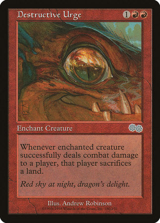 Destructive Urge [Urza's Saga] | Mega City Incorporated