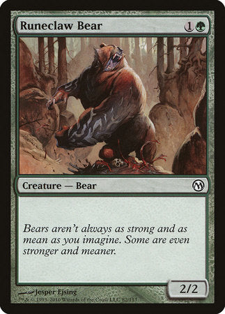 Runeclaw Bear [Duels of the Planeswalkers] | Mega City Incorporated