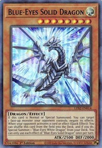 Blue-Eyes Solid Dragon (Green) [LDS2-EN014] Ultra Rare | Mega City Incorporated