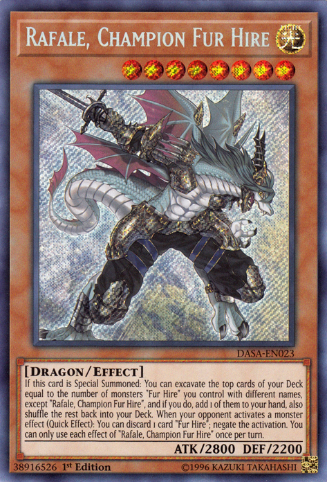 Rafale, Champion Fur Hire [DASA-EN023] Secret Rare | Mega City Incorporated