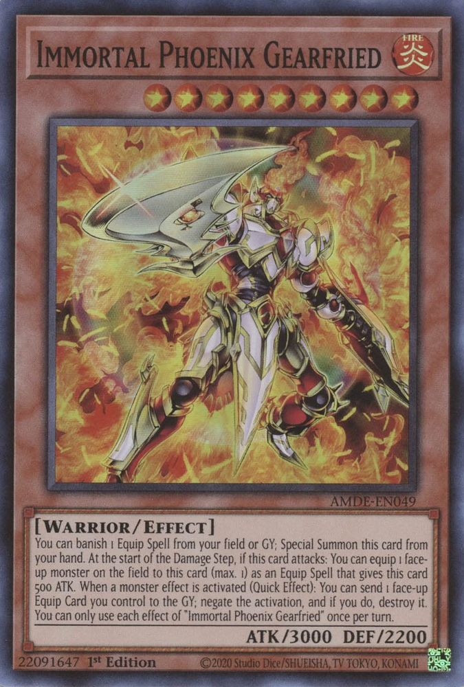 Immortal Phoenix Gearfried [AMDE-EN049] Super Rare | Mega City Incorporated