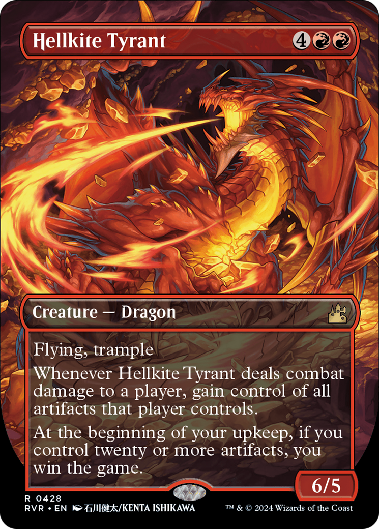 Hellkite Tyrant (Anime Borderless) [Ravnica Remastered] | Mega City Incorporated