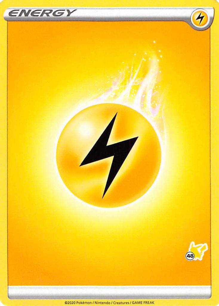 Lightning Energy (Pikachu Stamp #48) [Battle Academy 2022] | Mega City Incorporated