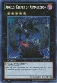 Adreus, Keeper of Armageddon [GENF-EN086] Secret Rare | Mega City Incorporated