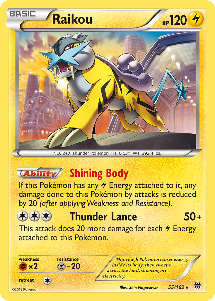 Raikou (55/162) [XY: BREAKthrough] | Mega City Incorporated