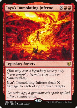 Jaya's Immolating Inferno [Dominaria] | Mega City Incorporated