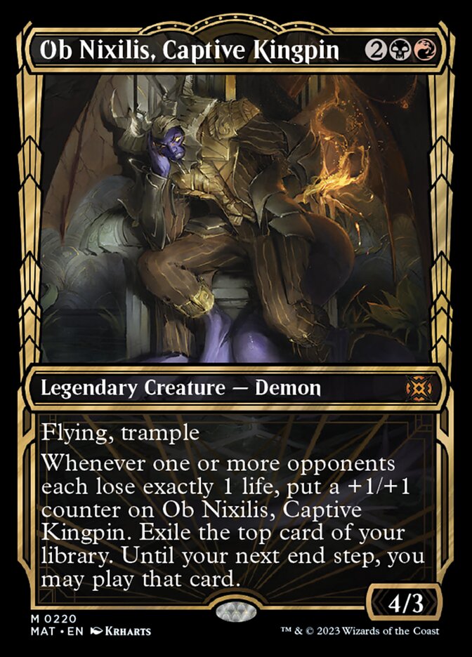 Ob Nixilis, Captive Kingpin (Showcase Halo Foil) [March of the Machine: The Aftermath] | Mega City Incorporated