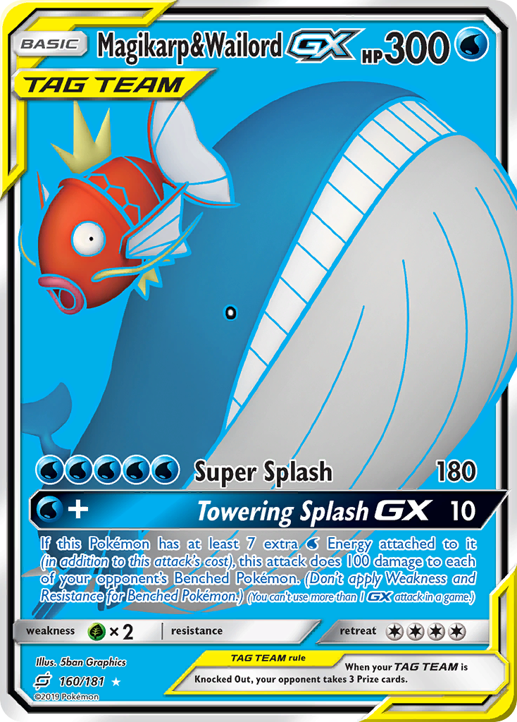 Magikarp & Wailord GX (160/181) [Sun & Moon: Team Up] | Mega City Incorporated