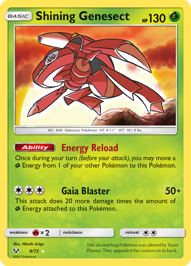 Shining Genesect (9/73) [Sun & Moon: Shining Legends] | Mega City Incorporated