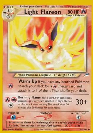 Light Flareon (46/105) [Neo Destiny Unlimited] | Mega City Incorporated