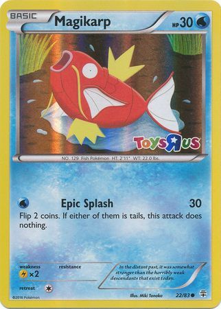 Magikarp (22/83) (Toys R Us Promo) [XY: Generations] | Mega City Incorporated