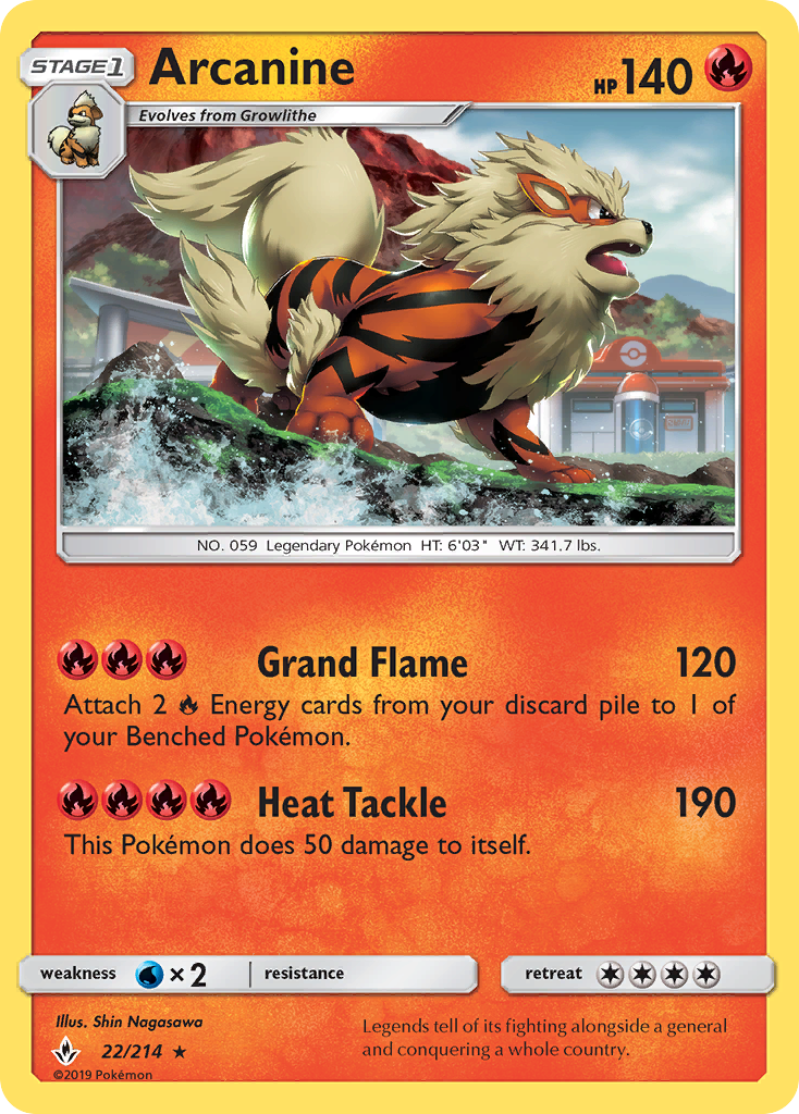 Arcanine (22/214) [Sun & Moon: Unbroken Bonds] | Mega City Incorporated