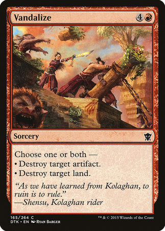 Vandalize [Dragons of Tarkir] | Mega City Incorporated