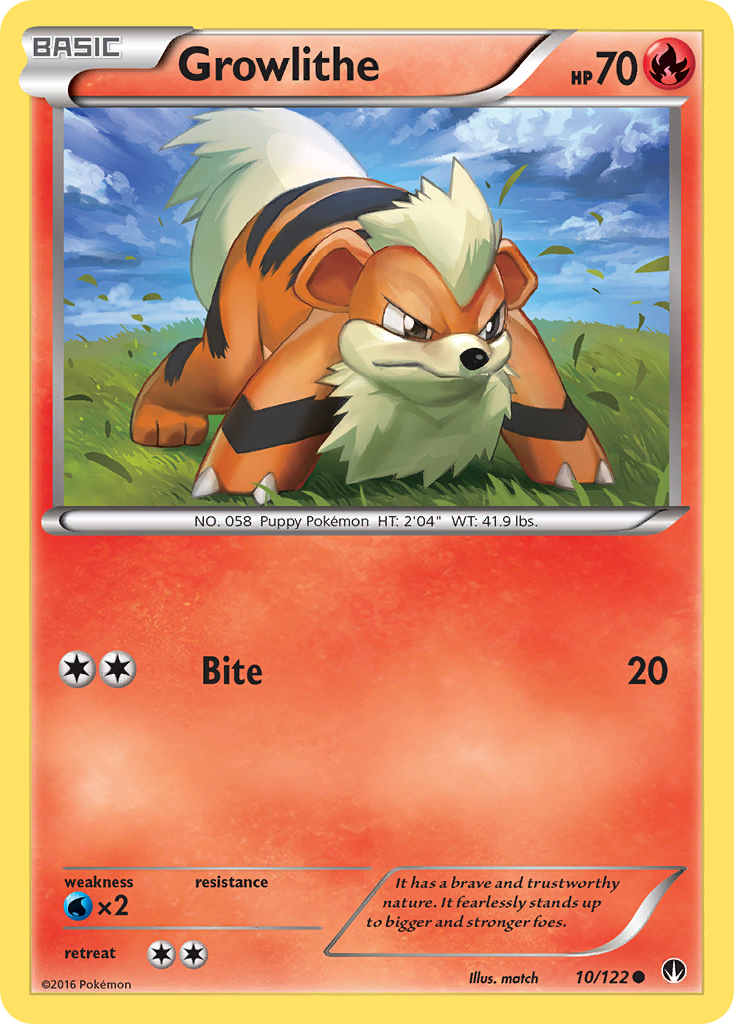 Growlithe (10/122) [XY: BREAKpoint] | Mega City Incorporated