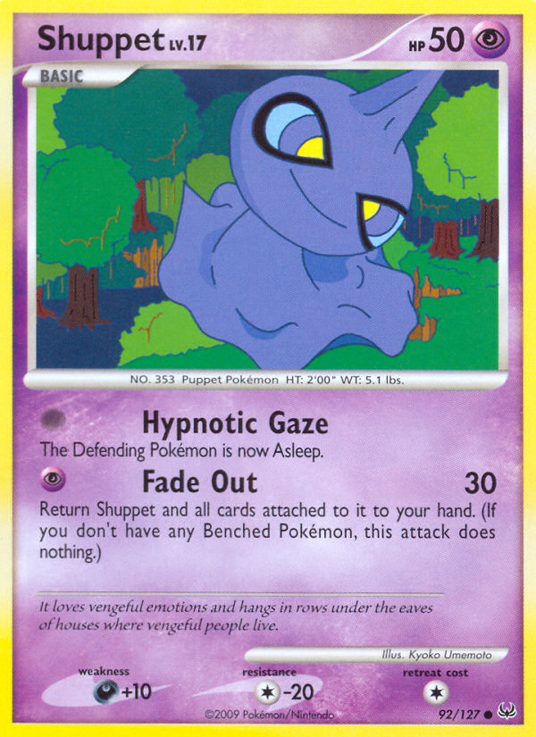 Shuppet (92/127) [Platinum: Base Set] | Mega City Incorporated